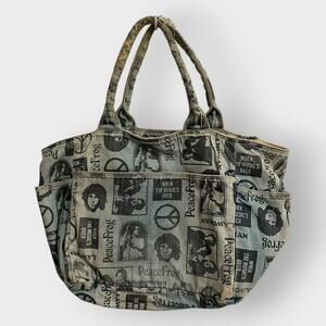 RARE! 2000s Hysteric Glamour Peacefrog Tote Bag